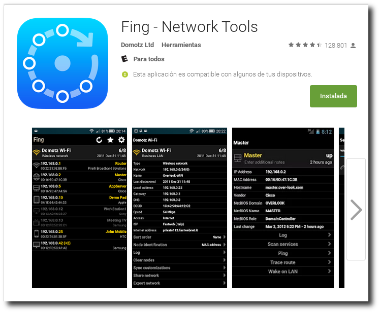 Fing, la aplicación para detectar dispositivos conectados